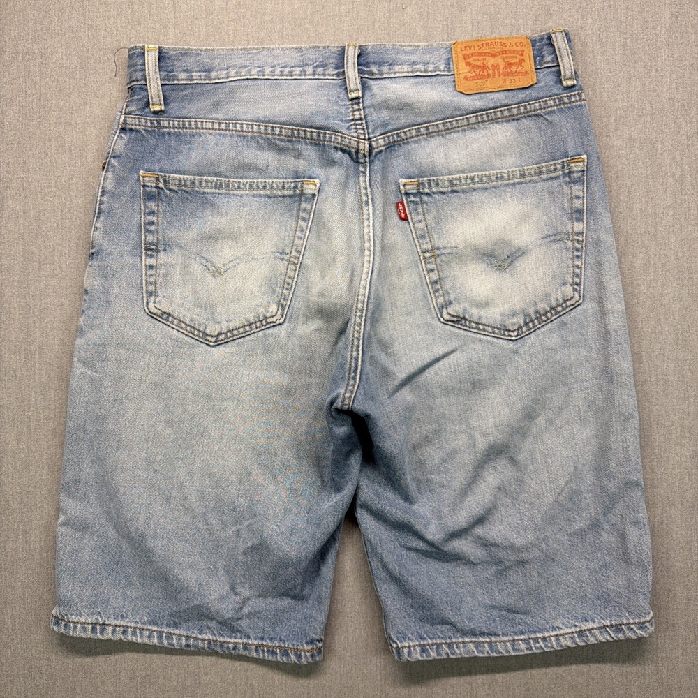 Levis 569 Jean Shorts Mens 33 Denim Baggy Skate Grunge‎ Faded Fits 35x11